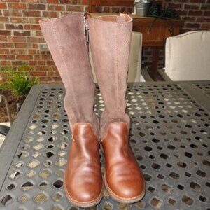 TIMBERLAND Tall Women's Brown Leather & Suede Riding Boots Size 7